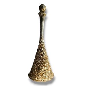 Posy Tussie Mussie Wedding Bouquet Flower Holder Victorian Gothic Pewter